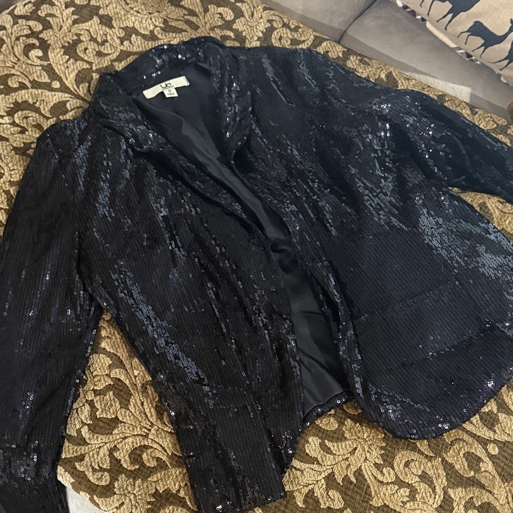 Ya Los Angeles Black Sequin Blazer